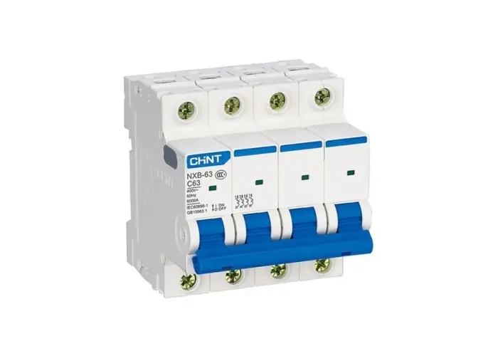 No Te Lo Pierdas INTERRUPTOR AUTOMÁTICO MAGNETOTÉRMICO 4P 10A CURVA C 6kA 4 MÓDULOS SERIE NXB-63