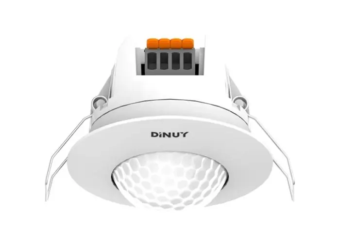 DETECTOR MOVIMIENTO Y PRESENCIA EMPOTRABLE EN TECHO 360º BLANCO A Buen Precio