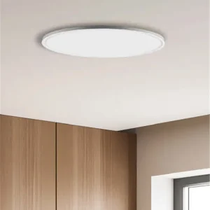 Alta Calidad Plafón de Techo Koe - ACB - Color blanco y metal, forma redonda