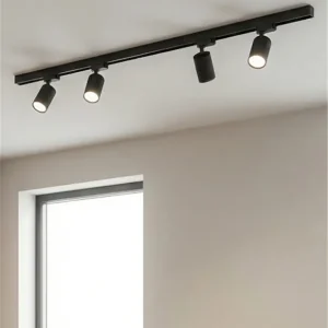 Última Versión Foco de Carril Zoom - ACB - LED orientable para techo en negro y blanco