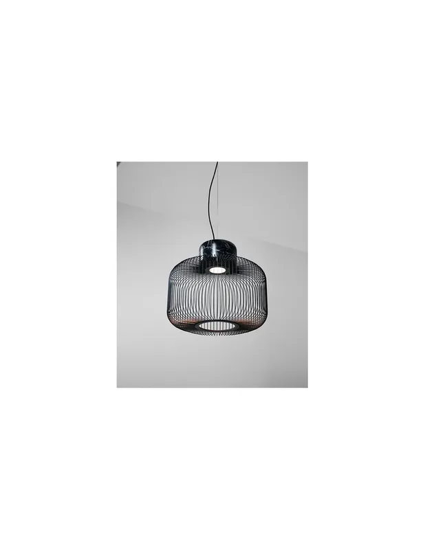 Compra Ahora Lámpara colgante Keshi - B.lux - Lámpara de diseño tipo jaula negra