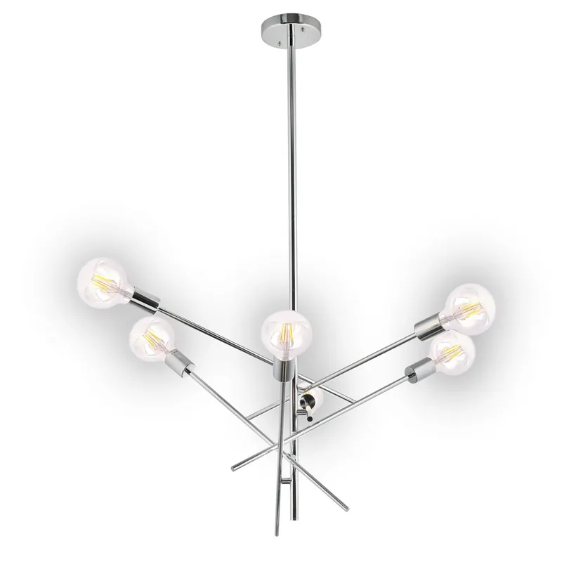 LÁMPARA DE TECHO RIGEL 6 LUCES CROMO Directo De Fábrica