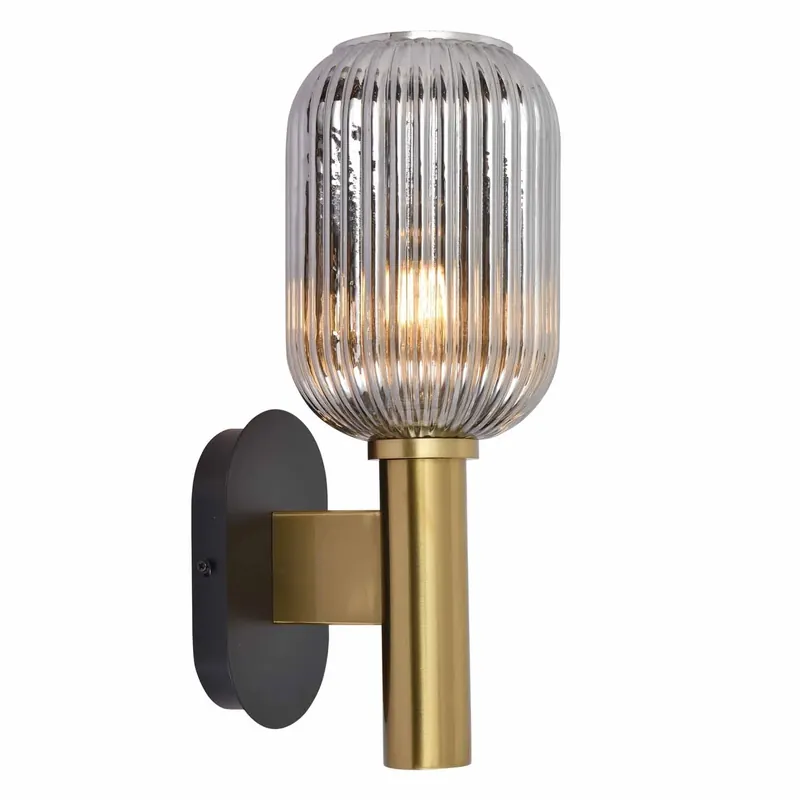 A Buen Precio APLIQUE DE PARED TULIPA FUMÉ ESPEJADO Ø19 E27 SHELBY