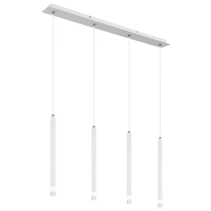 Lámparas Globo Lighting Ryan Lámparas suspendidas Blanca, 4 luces Garantía De Devolución De Dinero