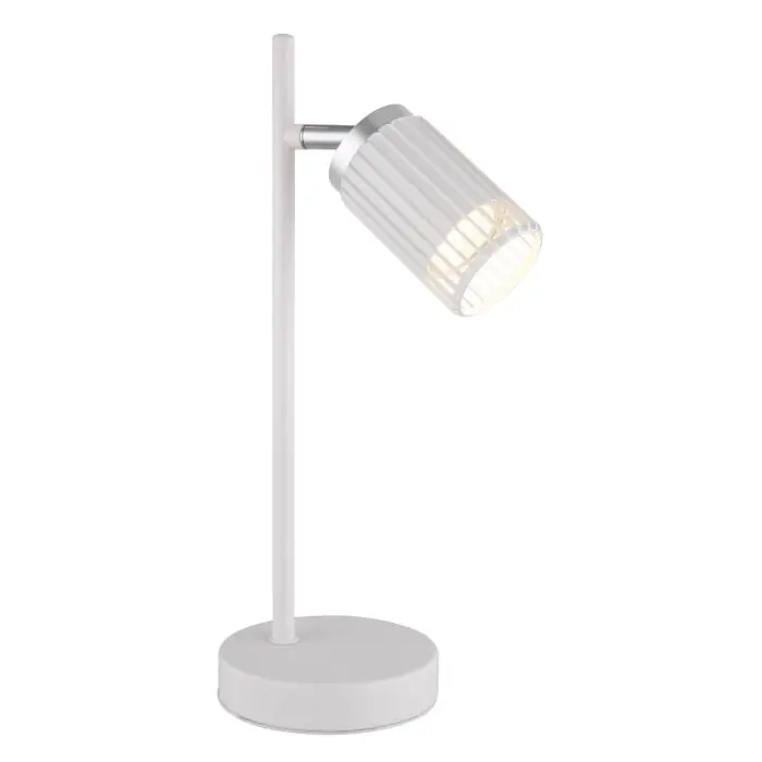 Venta Final Lámparas Globo Lighting Korben Lámparas de mesa Blanca, 1 luz