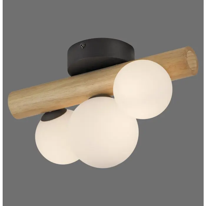 Rebajas Lámparas Paul Neuhaus Popsicle Plafones y apliques / Lámparas de techo y pared LED Marrón, Negro, 3 luces