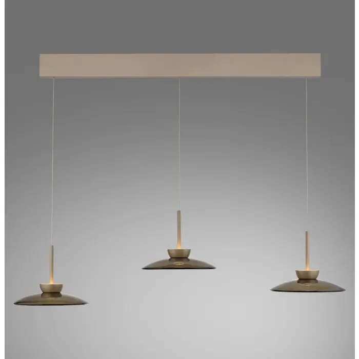 Lámparas Paul Neuhaus Moon Lámparas colgantes LED Bronce, 6 luces Novedad