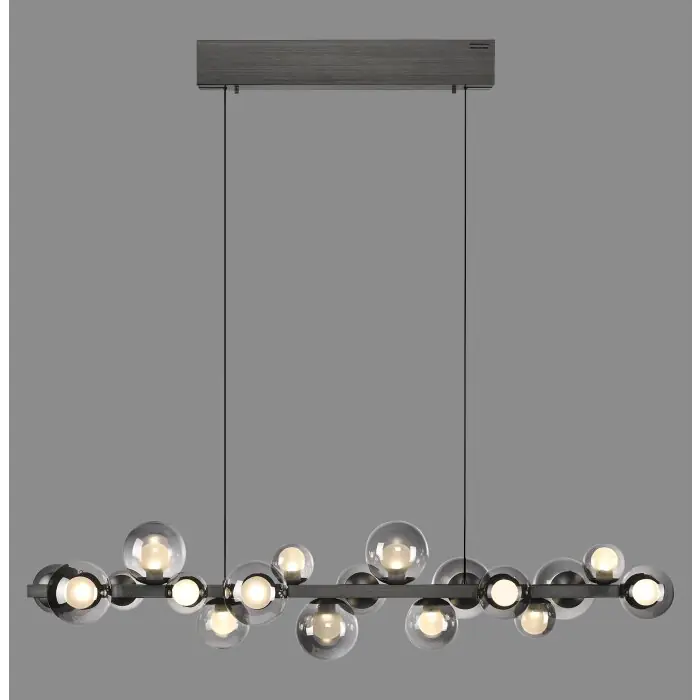 Lámparas Paul Neuhaus E-Popup Lámparas colgantes LED Gris, 18 luces, Mando a distancia Envío Exprés