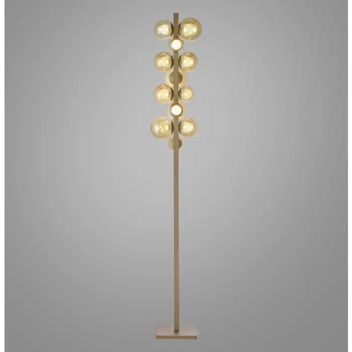 Garantía De Devolución De Dinero Lámparas Paul Neuhaus Popup Lámpara de pie LED Bronce, 12 luces