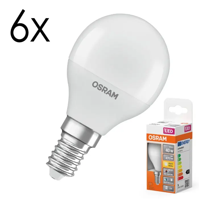 Barato Lámparas Osram E14 LED 4.9 Watt blanco cálido 470 Lumen