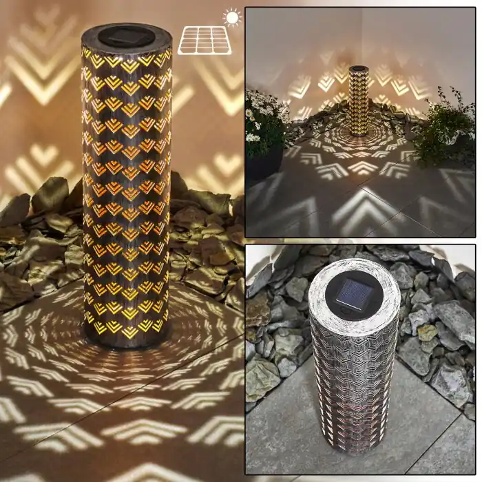 Parikia Lámpara solar LED, 1 luz Novedad