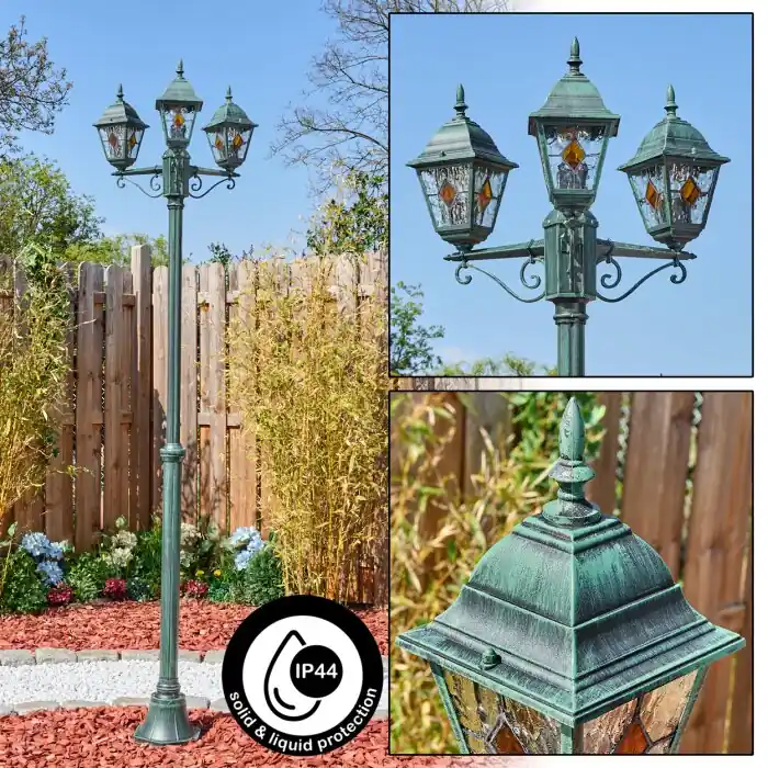 Últimas Unidades Naofe Candelabro, Iluminación de caminos Verde, Negro, 3 luces