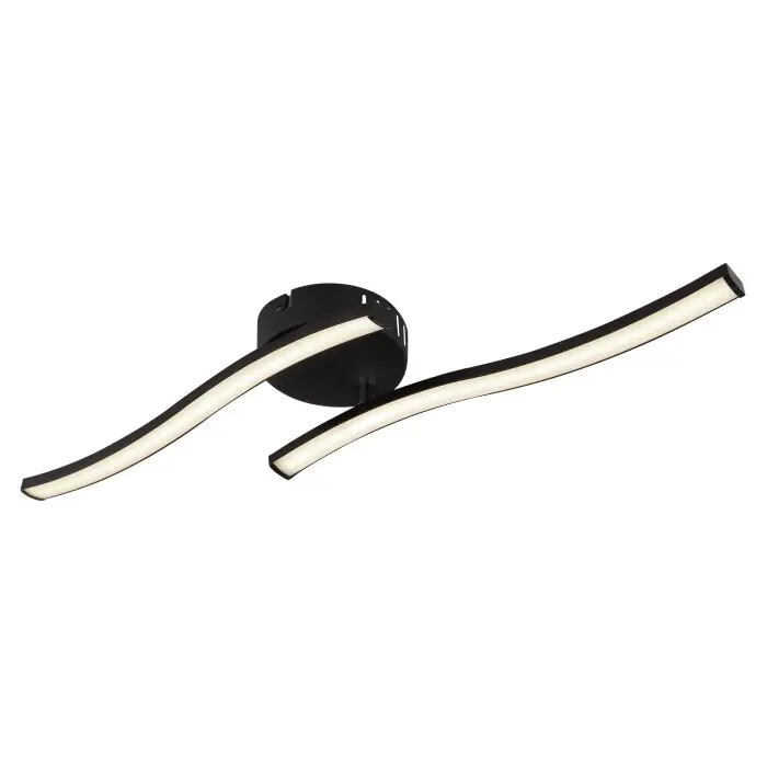 Alta Calidad Lámparas Globo Lighting Eloise Plafones LED Negro, 1 luz