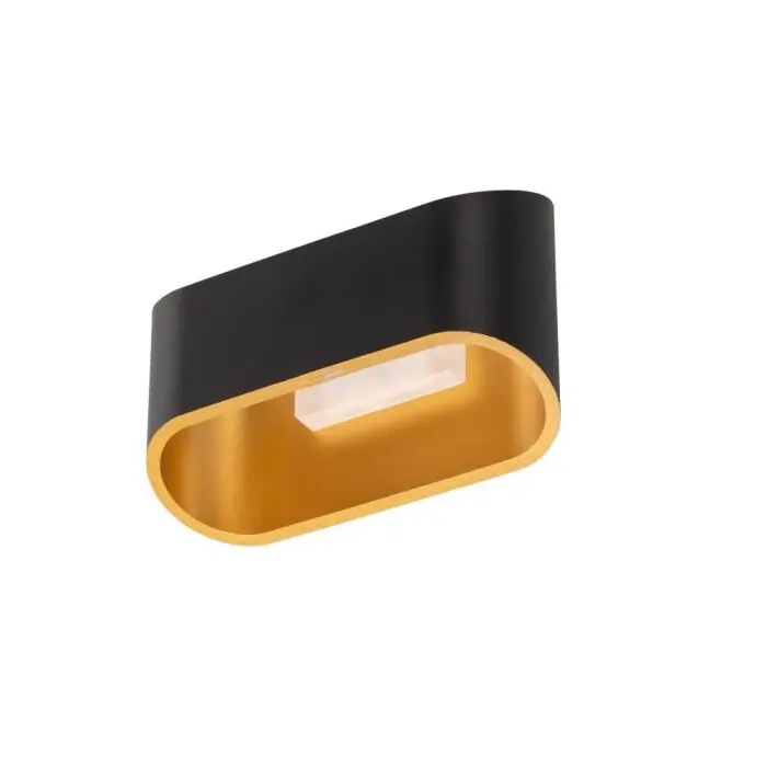 Aplique WOFI FIA LED Negro, 1 luz A Buen Precio