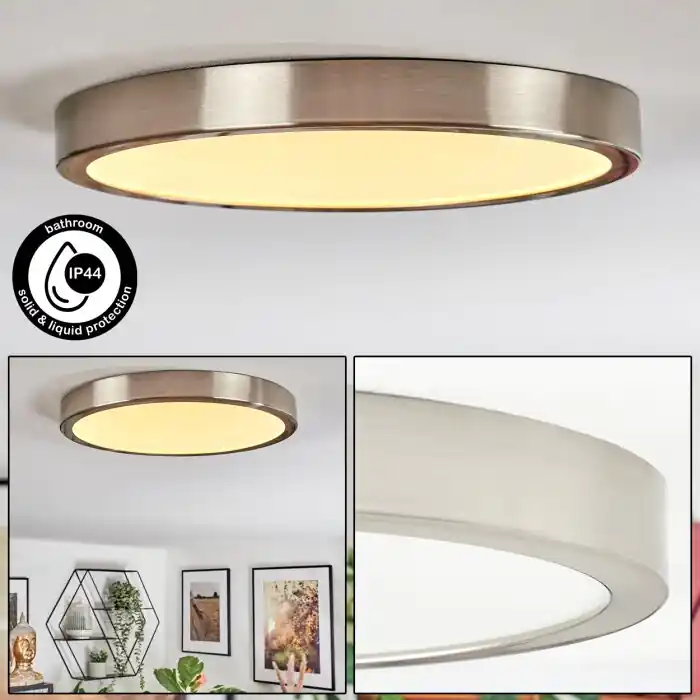 Oferta Finsrud Plafones, Panel LED Níquel-mate, 1 luz
