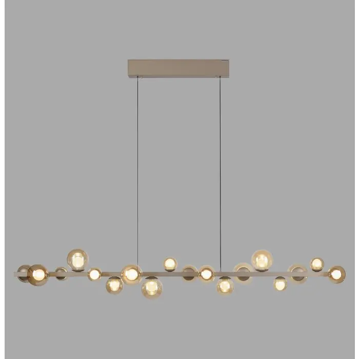 Lámparas Paul Neuhaus E-Popup Lámparas colgantes LED Bronce, 18 luces, Mando a distancia Ordenar Ahora Mismo
