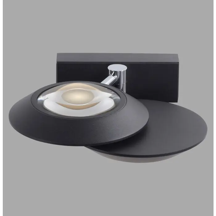 Promoción Exclusiva Lámparas Paul Neuhaus Oculis Apliques LED Negro, 2 luces