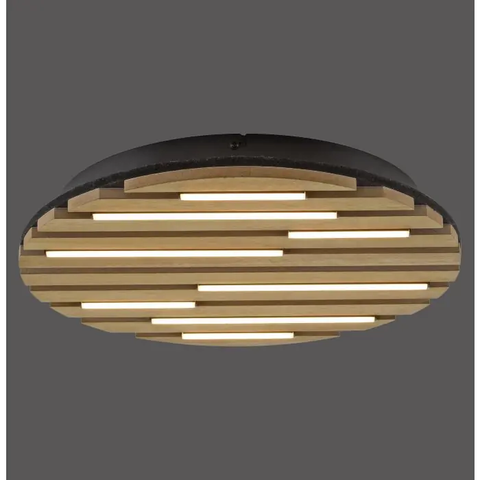 A Buen Precio Lámparas Leuchten Direkt AKUSTIK Plafones LED Marrón, Negro, 1 luz