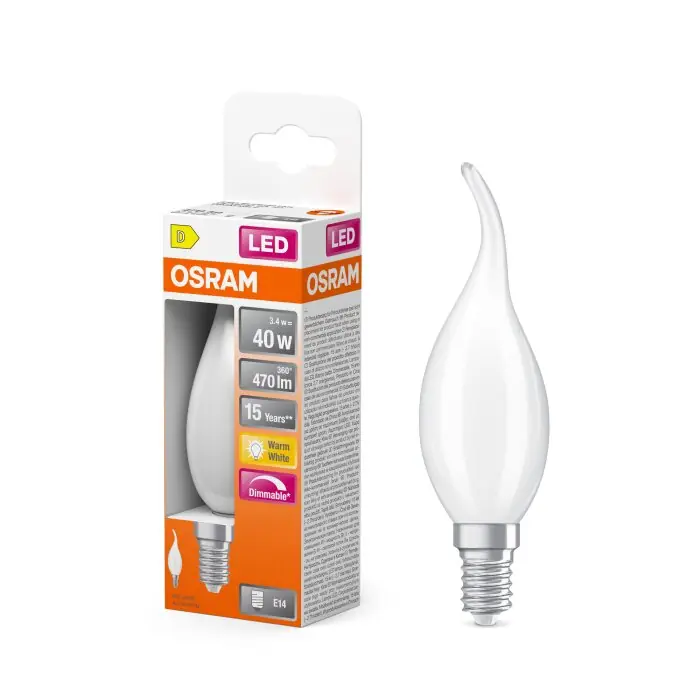 Solo Por Tiempo Limitado Lámparas Osram E14 LED 5 Watt blanco cálido regulable 470 Lumen