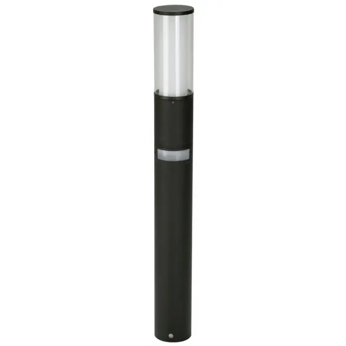 Novedad Albert 2070 Poste de jardin Negro, 1 luz, Sensor de movimiento