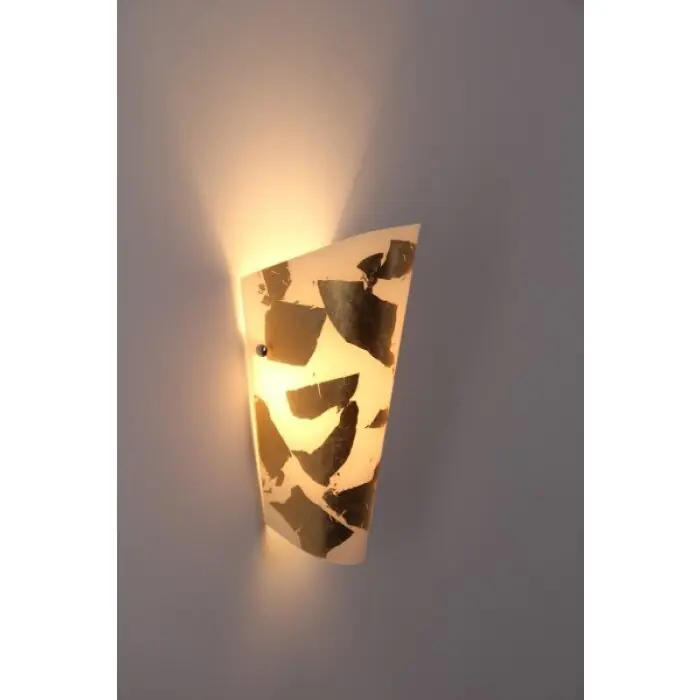 Selene BLOOM Aplique dorado, Blanca, 1 luz Entrega Rápida