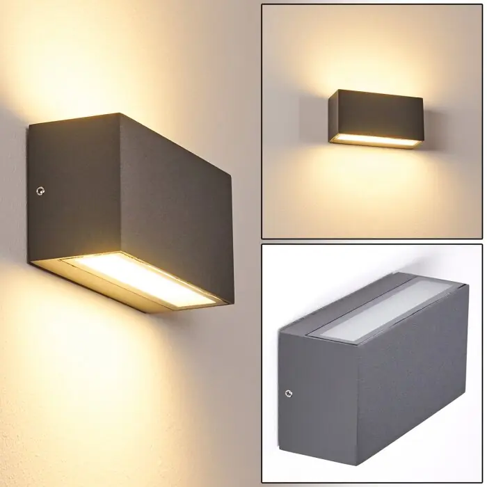 Duluth Aplique para exterior LED Antracita, 1 luz Novedad