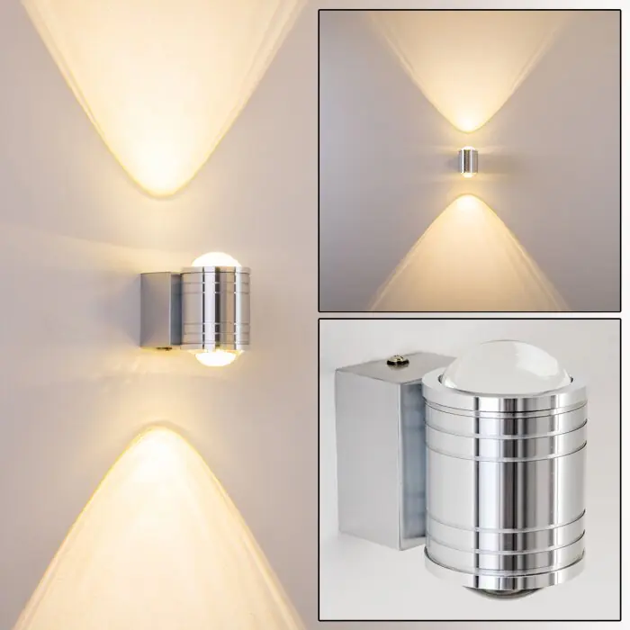 Envío Exprés Florenz Lámpara para baño LED Aluminio, 2 luces