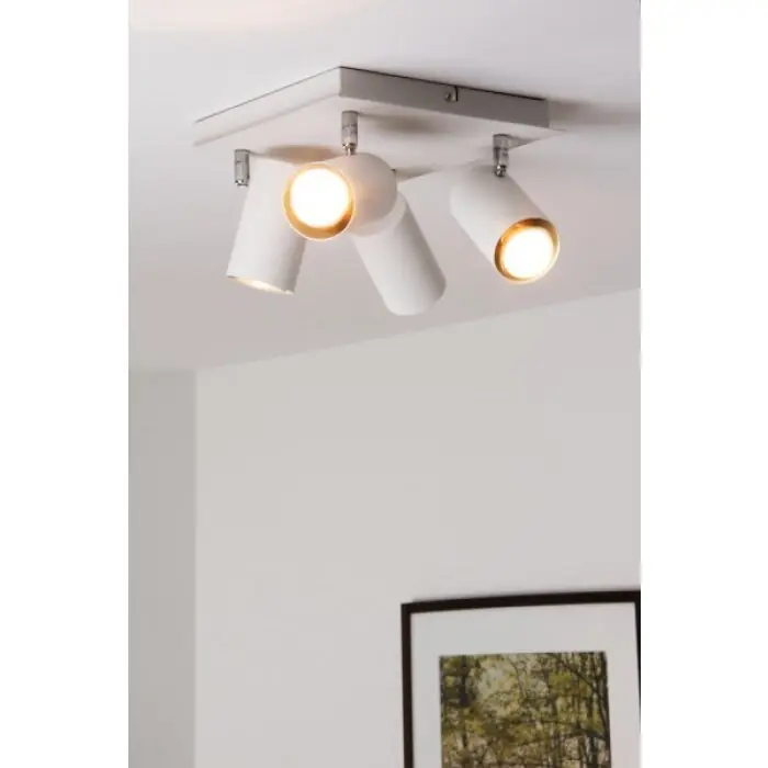 Certificado Trio 8024 Lámpara de techo Blanca, 4 luces