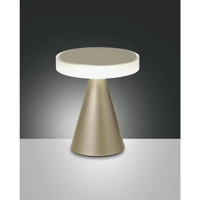 Fabas Luce Neutra Lámpara de Mesa LED dorado, 1 luz Última Oportunidad
