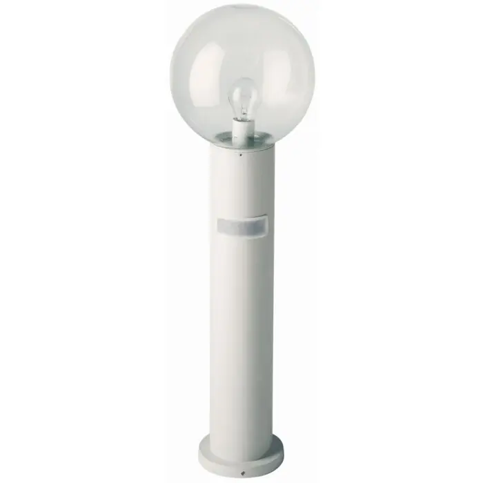 Albert 2010 Poste de jardin Blanca, 1 luz, Sensor de movimiento Última Versión