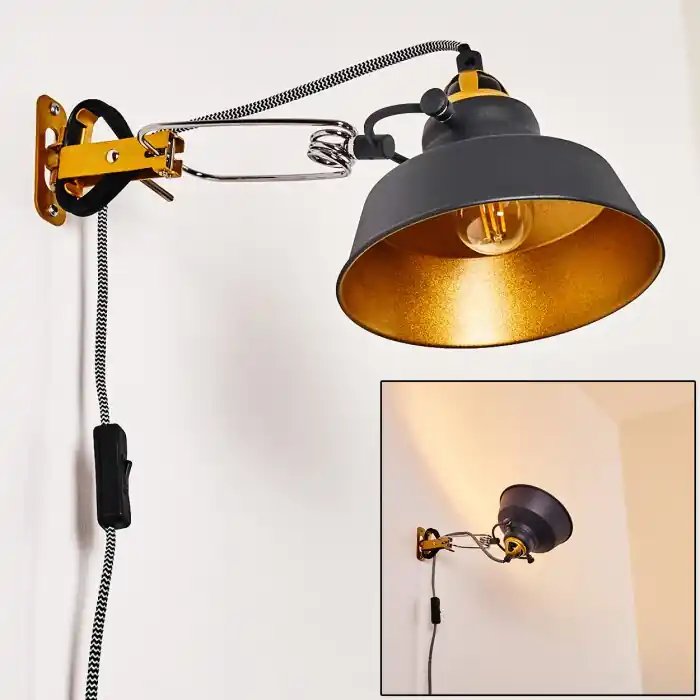 Luven Aplique dorado, 1 luz Liquidación