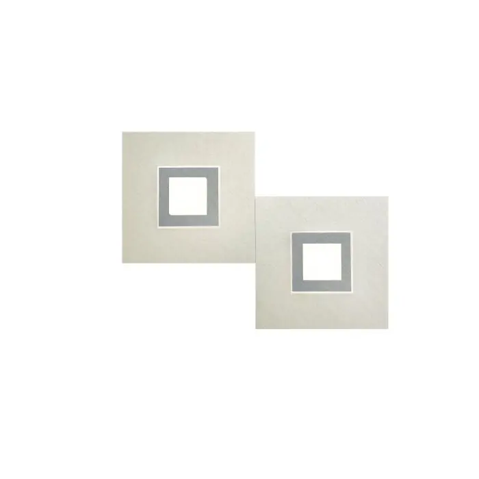Grossmann Karree Aplique LED Titanio, 2 luces Imprescindible (Must-Have)