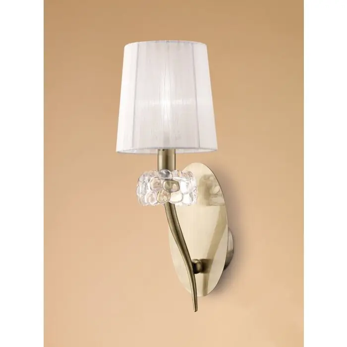 Certificado Mantra LOEWE Aplique Marrón, 1 luz