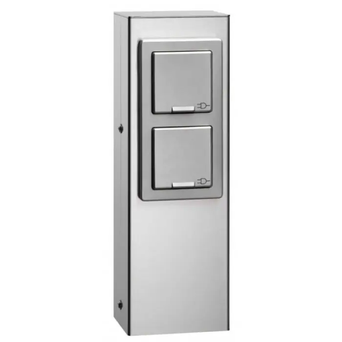 Lámparas LCD Fellbach Enchufes de exterior Color acero inoxidable Alta Calidad