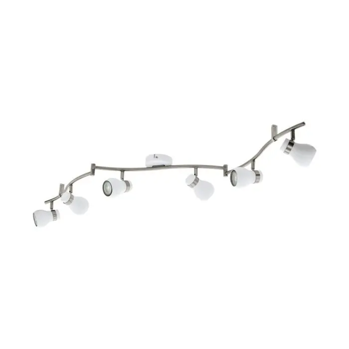 Eglo ARBOLEDAS Foco Níquel-mate, Blanca, 6 luces Oferta Especial