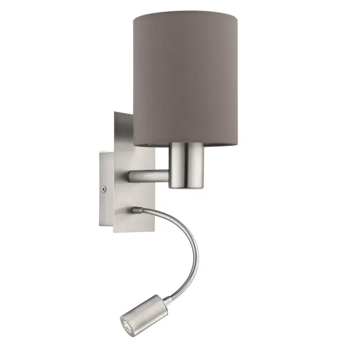 Oferta De Temporada Eglo PASTERI Aplique LED Níquel-mate, 2 luces