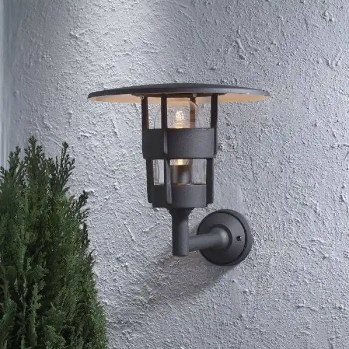 Promoción Konstsmide Freja Aplique Negro, 1 luz