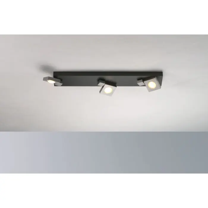 Bopp Flash Lámpara de Techo LED Antracita, Negro, 3 luces Ocasión Especial