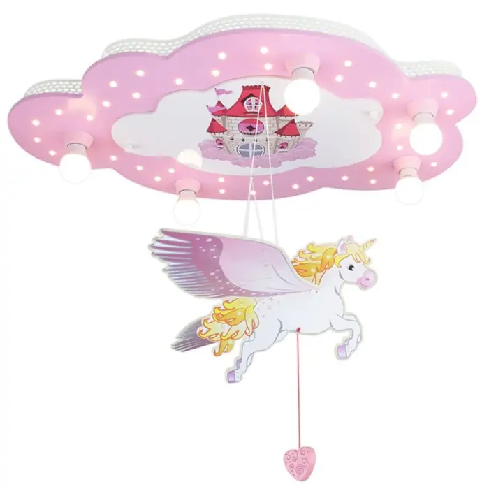Elobra EINHORN Lámpara de Techo Rosa, 5 luces A Buen Precio