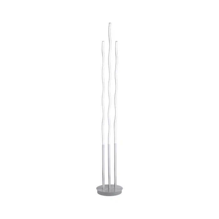 Ordena Ya Leuchten Direkt Ls-WAVE Lámpara de Pie LED Color acero inoxidable, 3 luces, Mando a distancia, Cambia de color