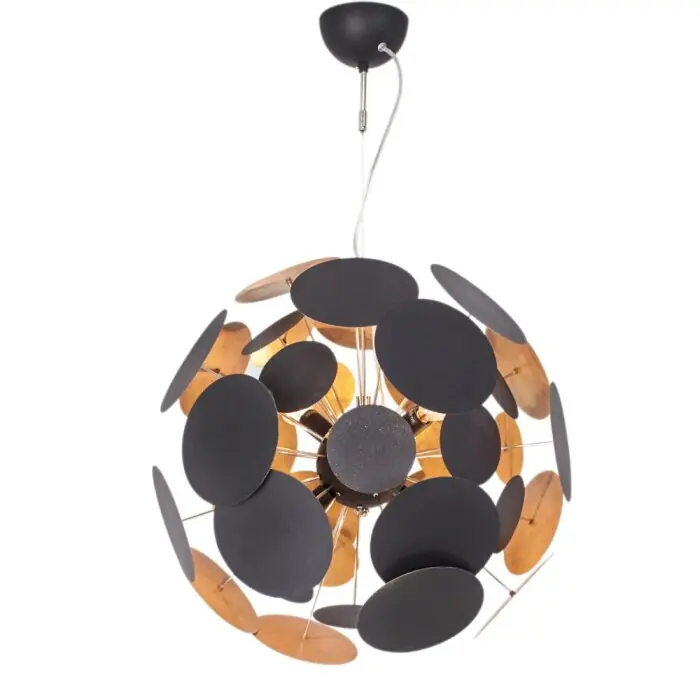 Alta Calidad Lámpara Colgante By Rydens Planet dorado, Negro, 4 luces