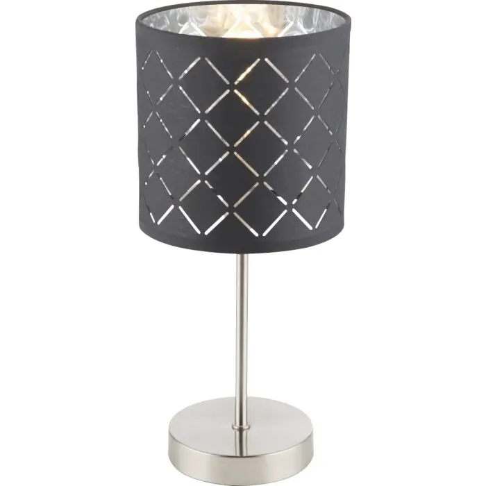 Globo Kidal Lámpara de Mesa Níquel-mate, 1 luz Oferta Especial