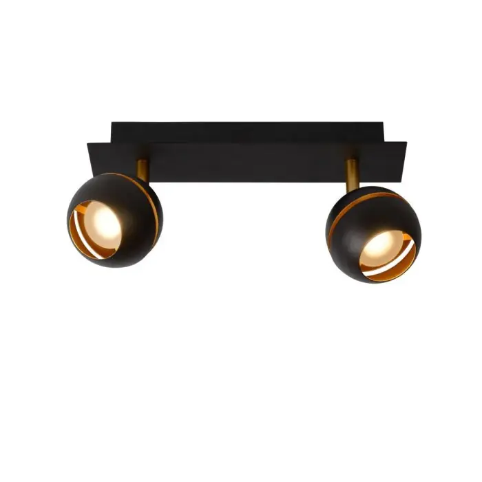 Lucide BINARI Foco LED Negro, 2 luces Precio Económico
