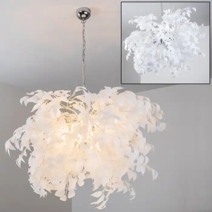 No Te Lo Pierdas Kallax Lámpara Colgante Blanca, 4 luces