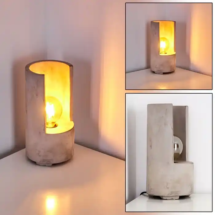 Amite Lámpara de Mesa Gris, 1 luz Gran Oferta