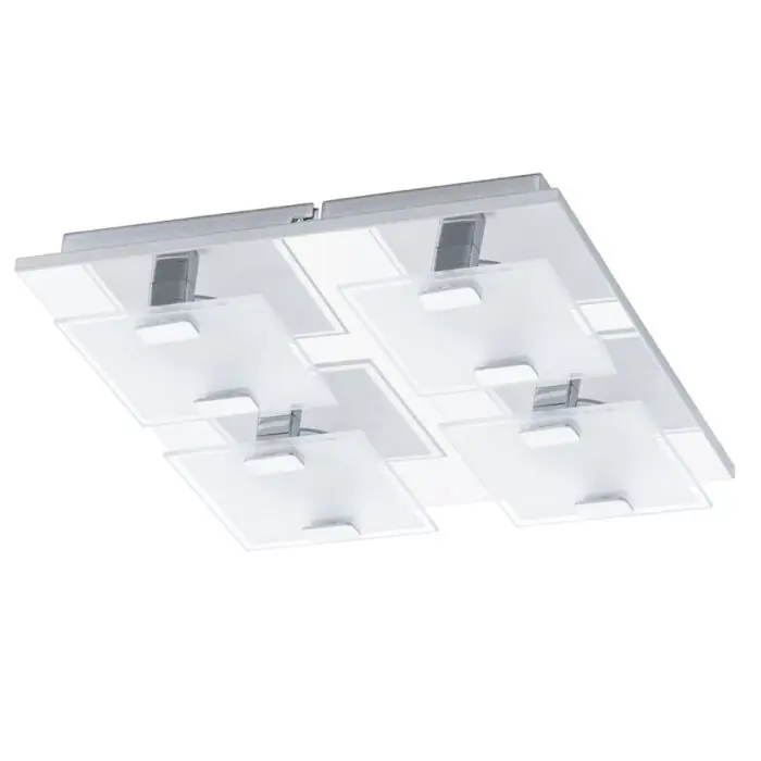 A Buen Precio Eglo VICARO Lámpara de techo o pared LED Cromo, 4 luces