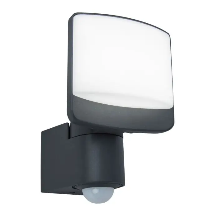 Aplique para exterior Lutec SUNSHINE LED Antracita, 1 luz, Sensor de movimiento Directo De Fábrica