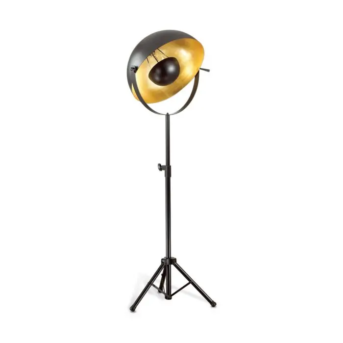 Ideal Lux STAGE Lámpara de Pie dorado, Negro, 1 luz A Buen Precio