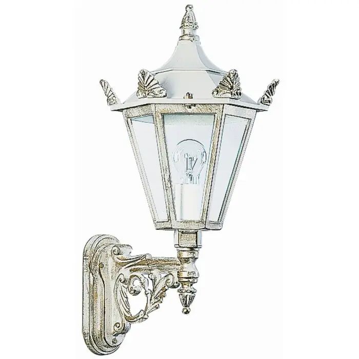 Albert 1806 Aplique para exterior dorado, Blanca, 1 luz Popular