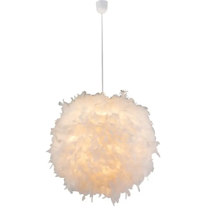 Globo Katunga Lámpara Colgante Blanca, 1 luz Favorito De Clientes